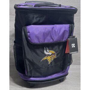 Minnesota Vikings NFL 48-Can Rolling Backpack Cooler with Wheels Logobrands